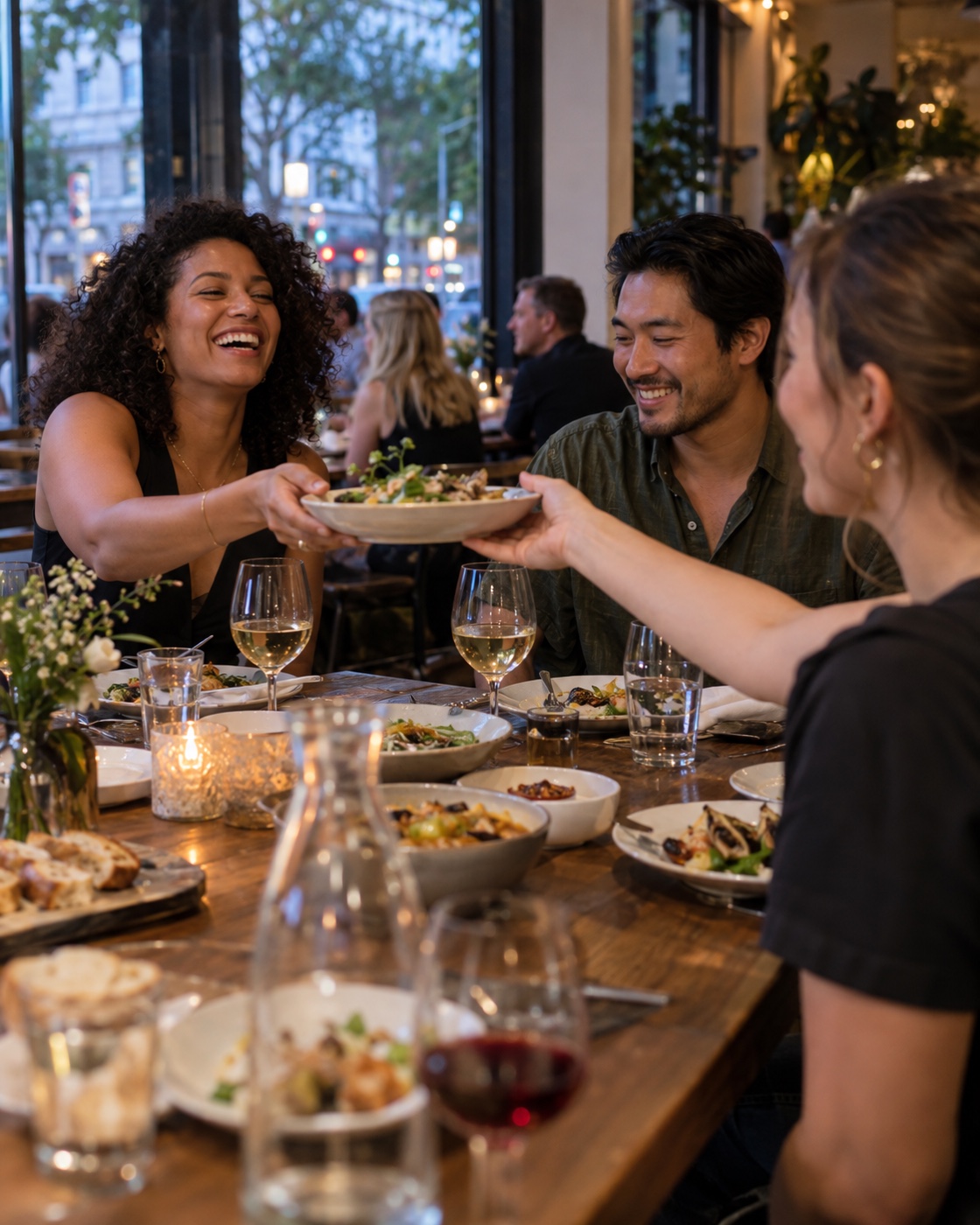 Dinner with friends