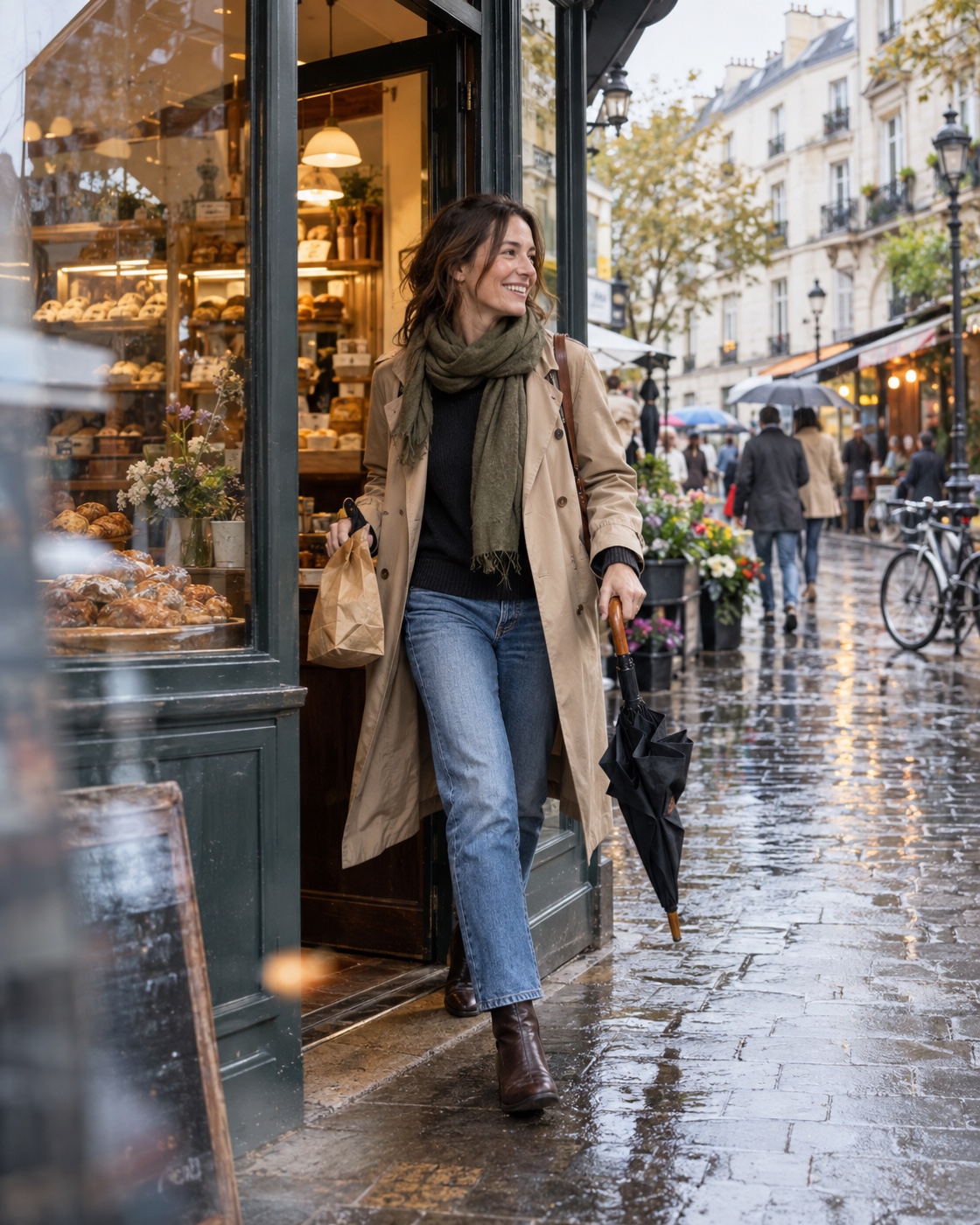 A rainy-day European city escape